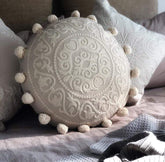 Embroidery Textured Cotton Cushion